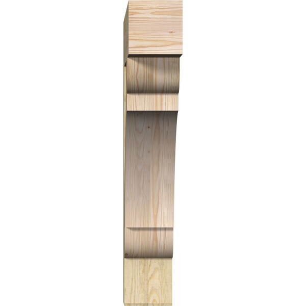 Olympic Block Rough Sawn Bracket, Douglas Fir, 6W X 30D X 36H